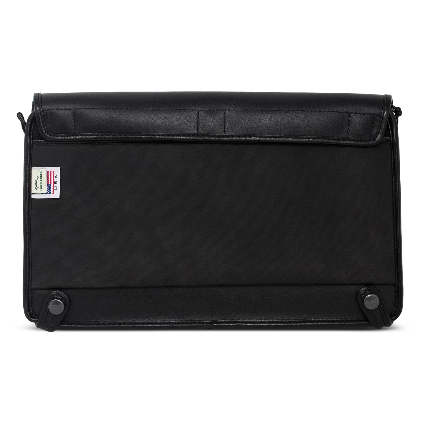 APH Mantis Q40: Fitted Black Leather Case with straps by Turtleback