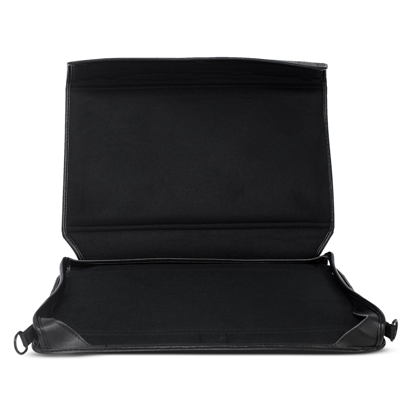 APH Mantis Q40: Fitted Black Leather Case with straps by Turtleback