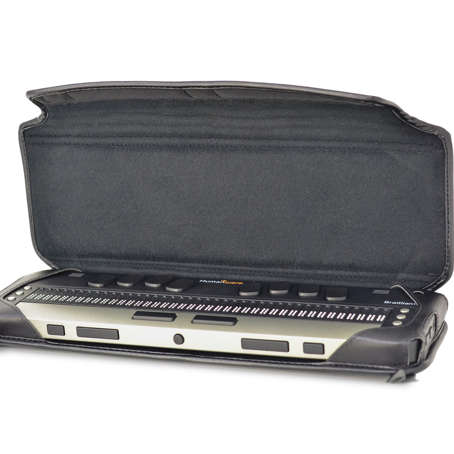 HumanWare Brailliant BI 40X Fitted Leather Carry Case with straps by Turtleback