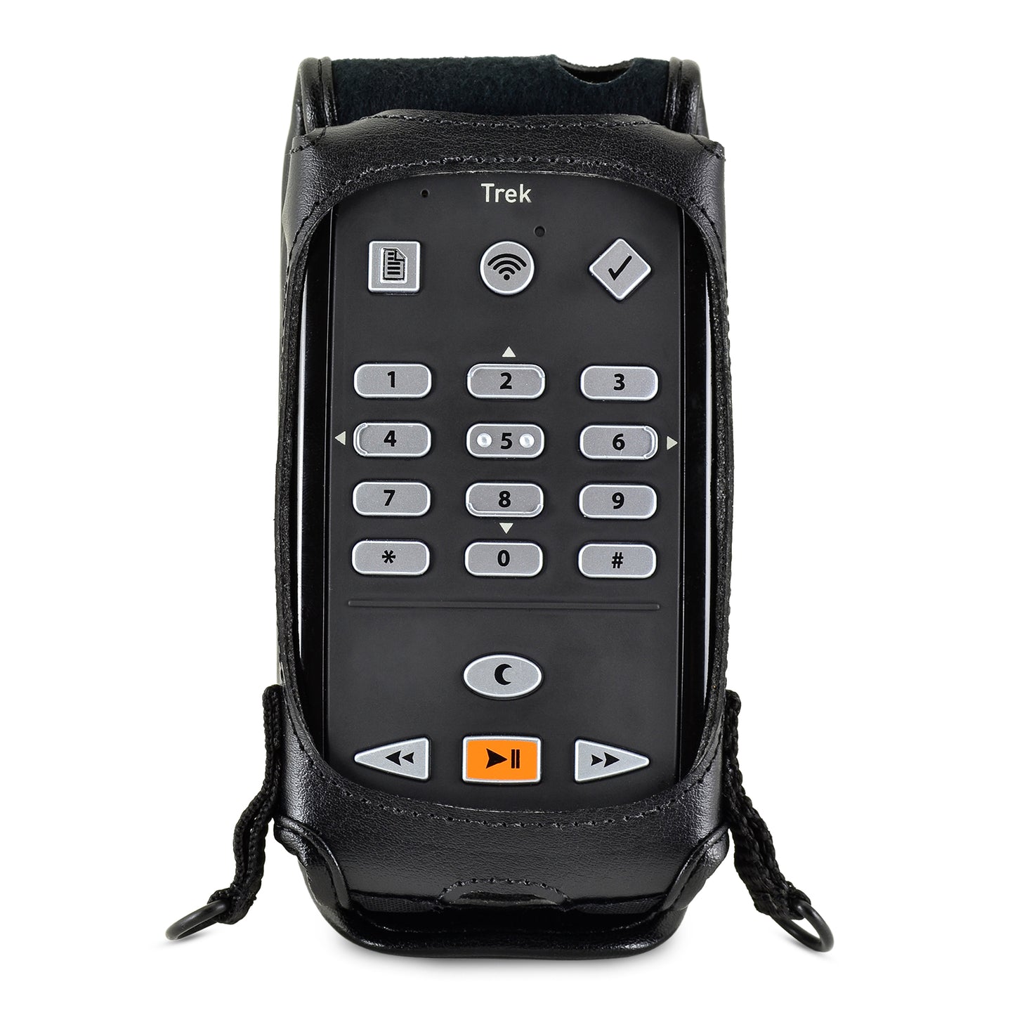 HumanWare Victor Reader Trek Fitted Leather Case with straps by Turtleback