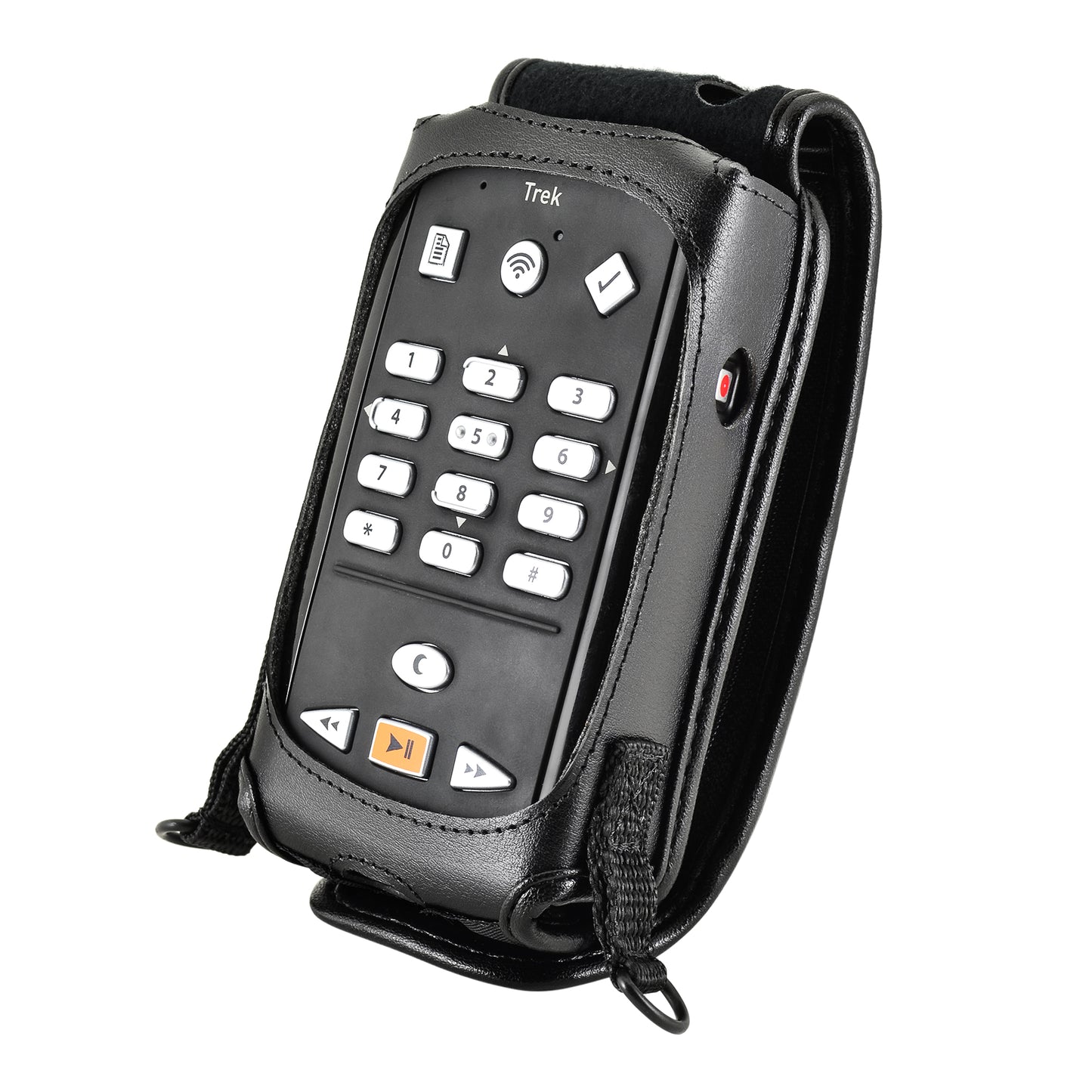 HumanWare Victor Reader Trek Fitted Leather Case with straps by Turtleback