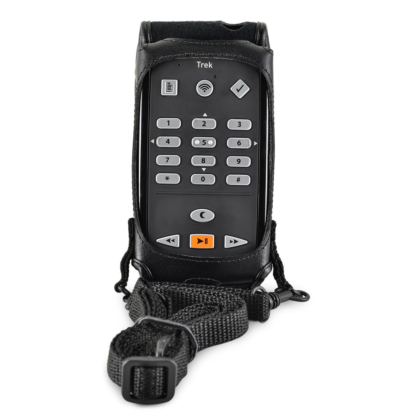 HumanWare Victor Reader Trek Fitted Leather Case with straps by Turtleback