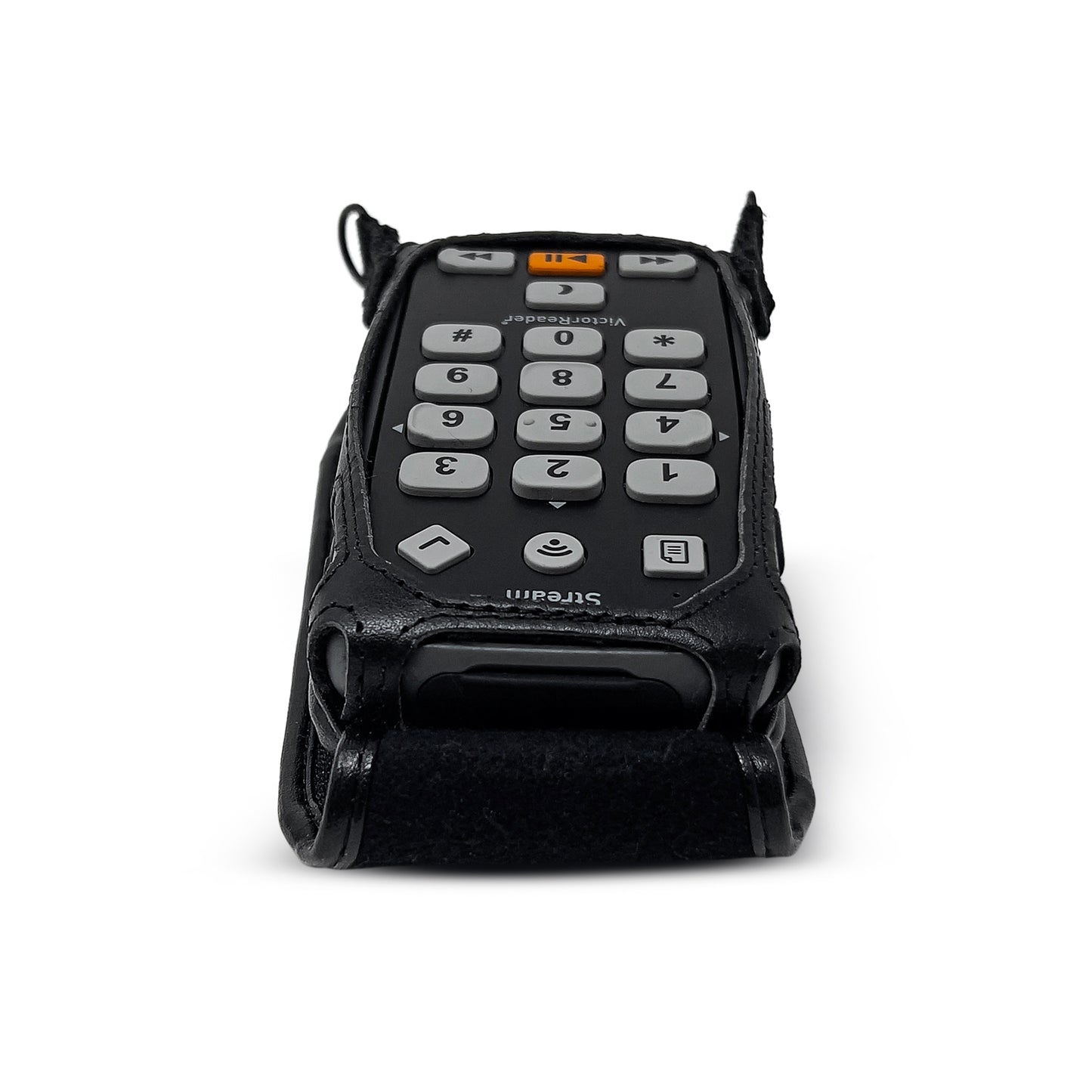 HumanWare Victor Reader Stream 3 Fitted Black Leather Case with straps by Turtleback