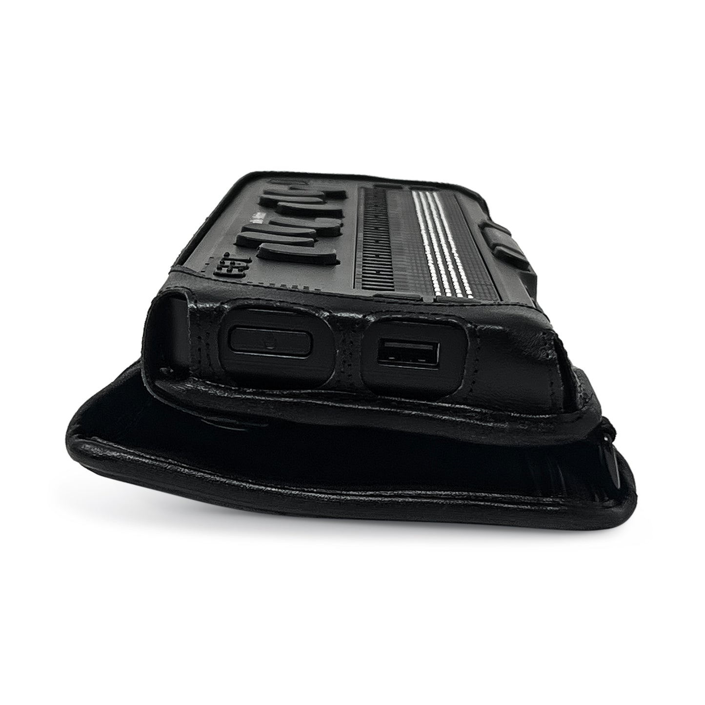 Selvas BLV Braille eMotion Fitted Black Leather Case with Protective Key Cover and strap by Turtleback
