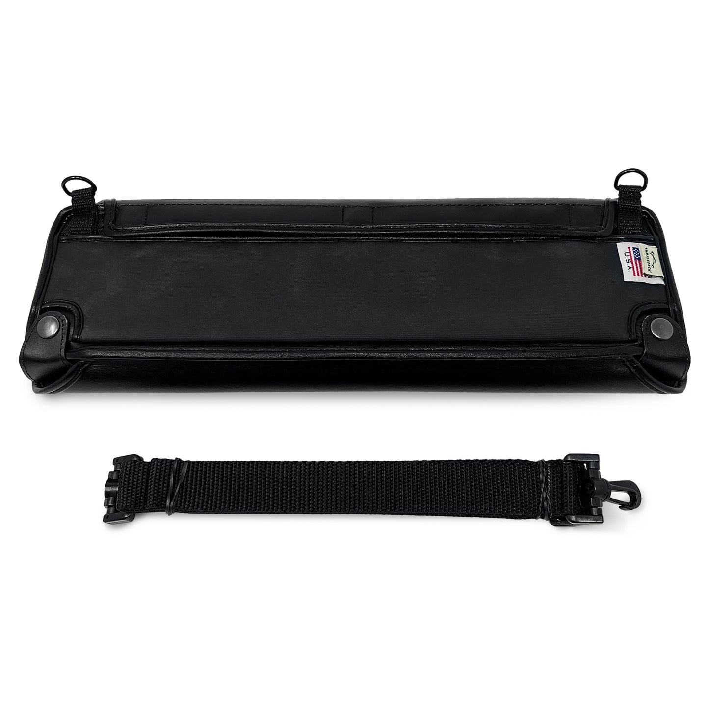 Eurobraille bNote40 Fitted Black Leather Case with Protective Key Cover and strap by Turtleback