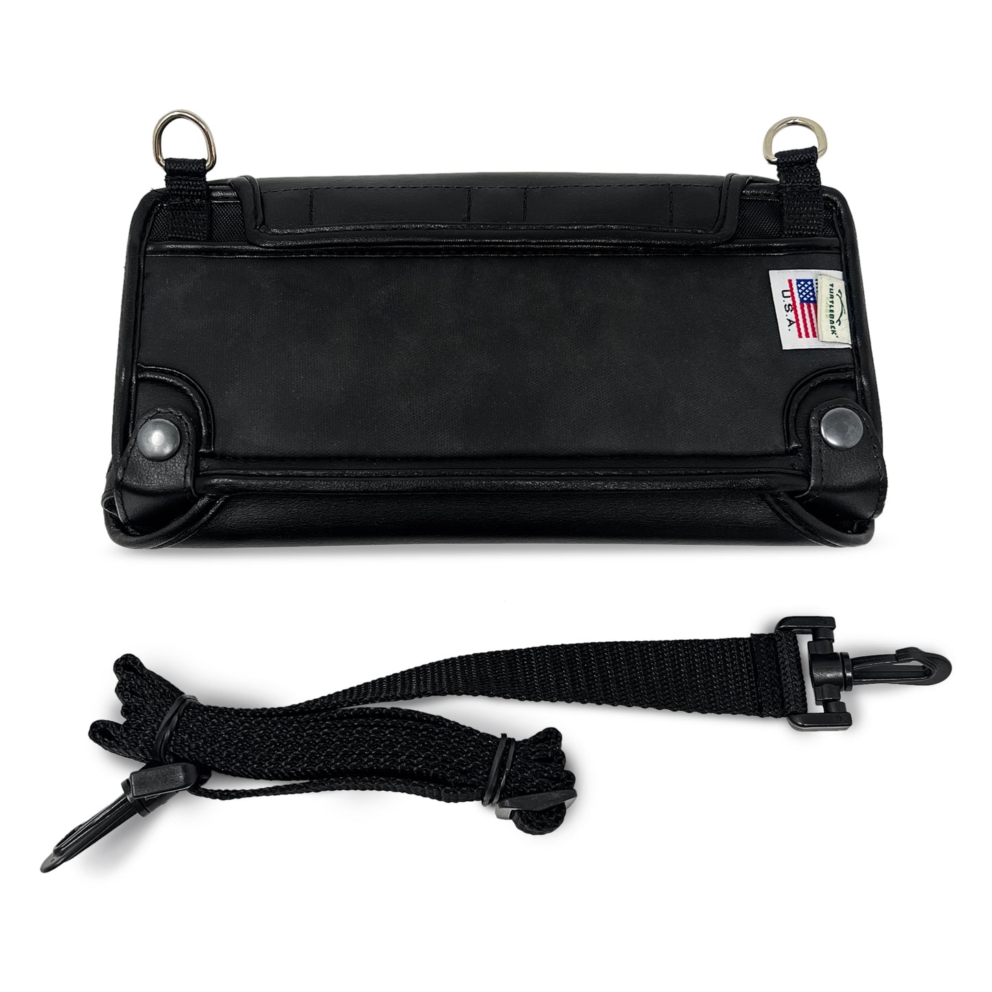 Eurobraille bNote20 Fitted Black Leather Case with Protective Key Cover and strap by Turtleback