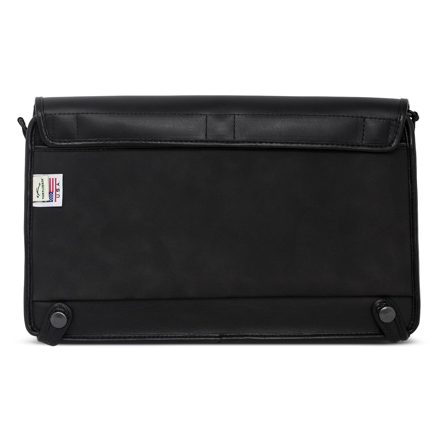 APH Mantis Q40: Fitted Black Leather Case with straps by Turtleback