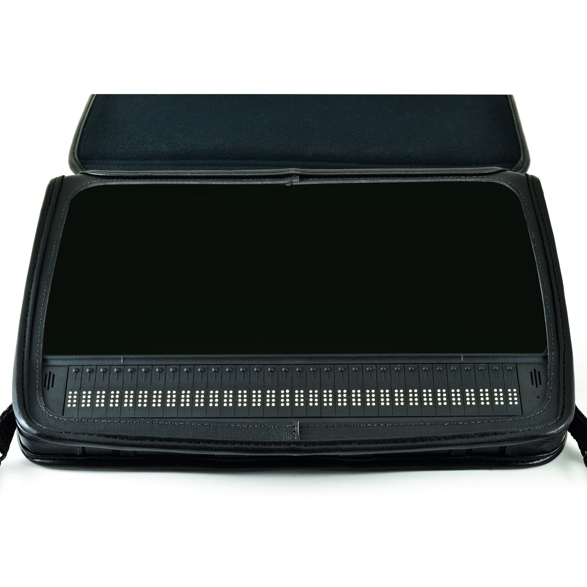 HumanWare BrailleNote Touch Fitted Leather Case with straps by Turtleb