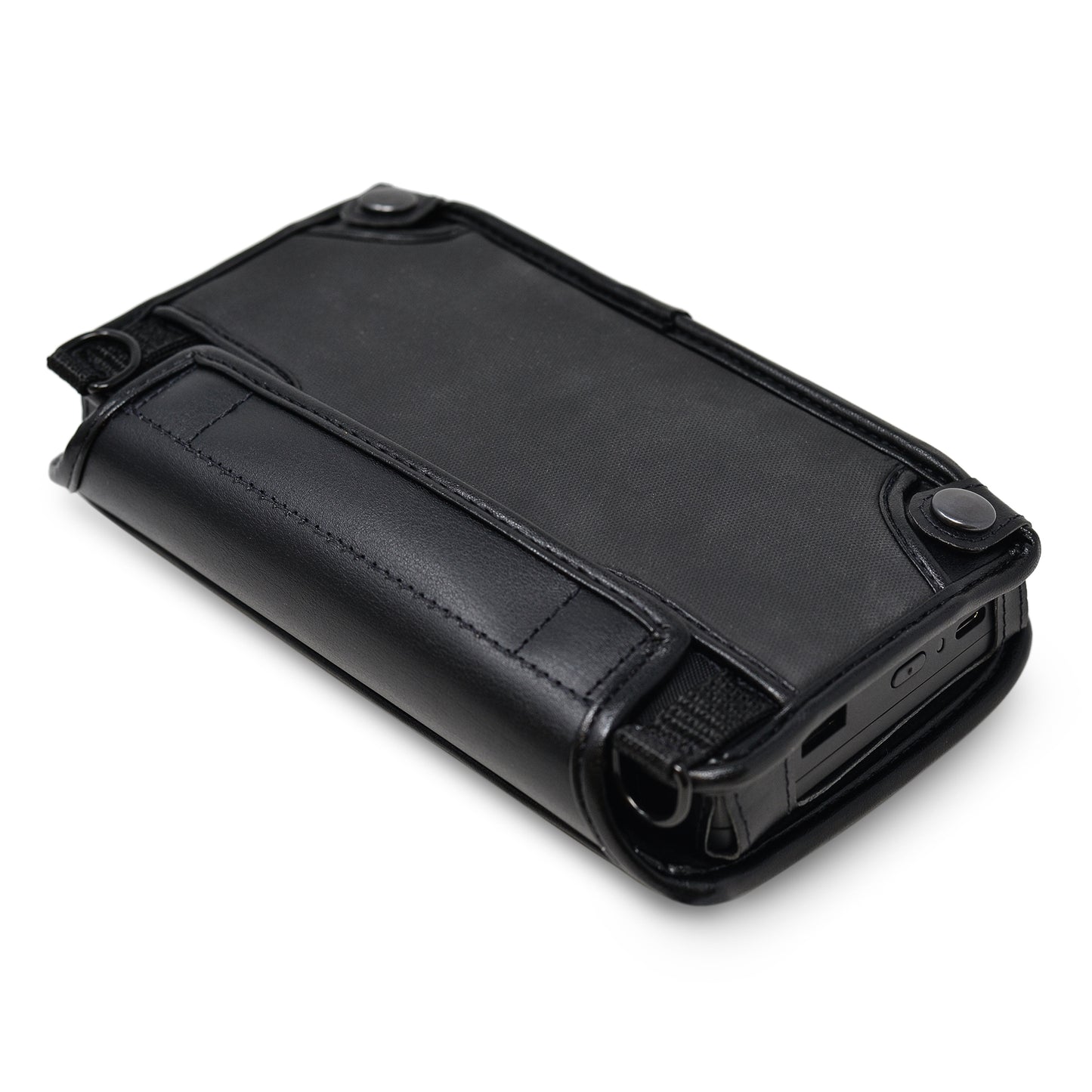 APH Chameleon 20 Fitted Black Leather case with straps by Turtleback