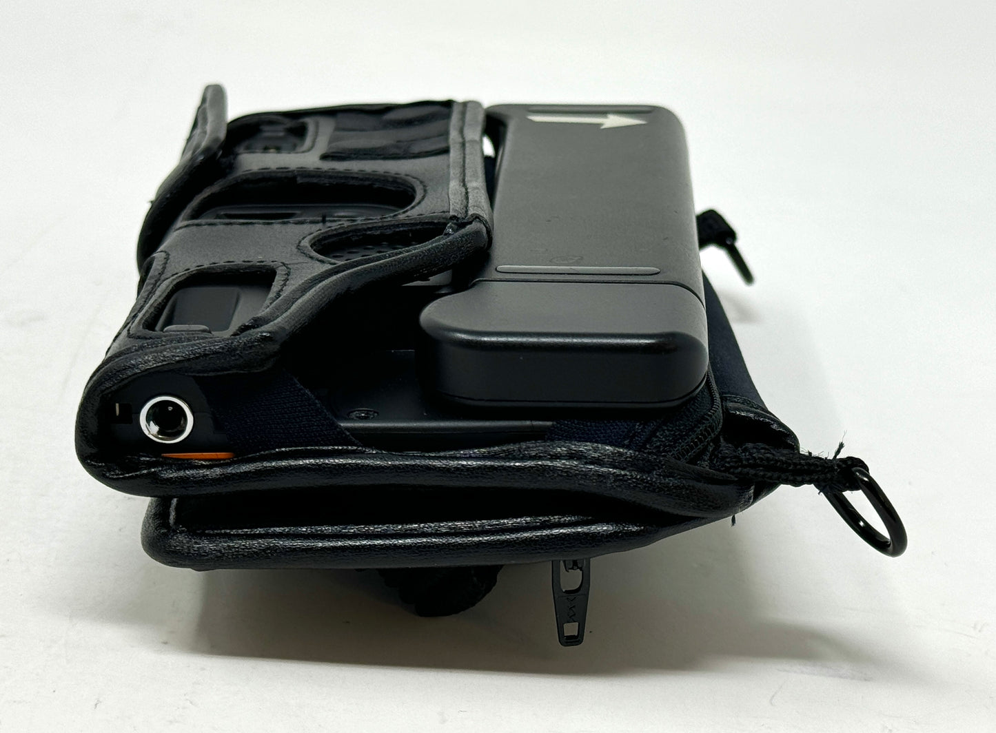 Clover 6 Fitted Black Leather case with straps by Turtleback