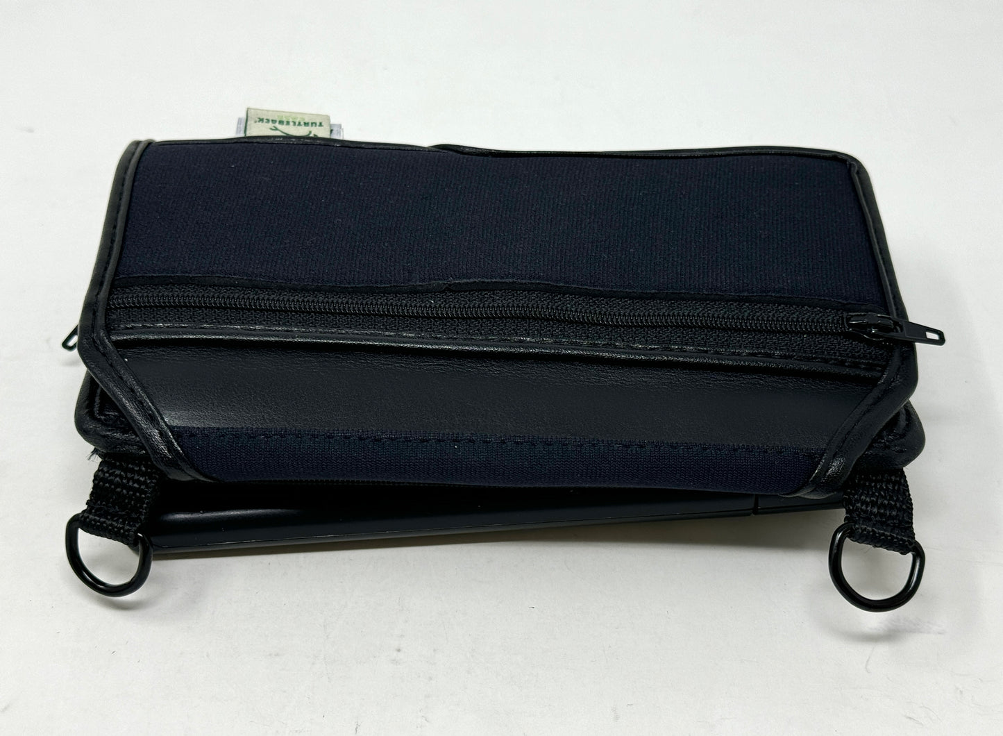 Clover 6 Fitted Black Leather case with straps by Turtleback