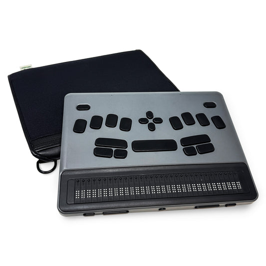 HumanWare Braille Note Evolve Fitted Premium Leather Case with straps by Turtleback