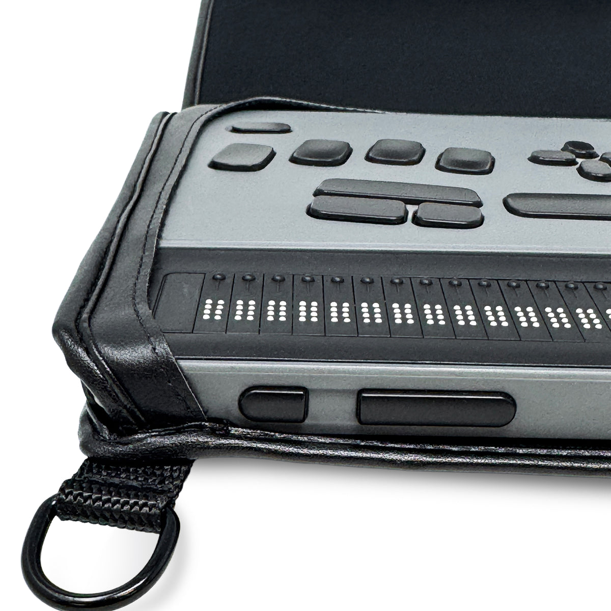 HumanWare Braille Note Evolve Fitted Premium Leather Case with straps by Turtleback