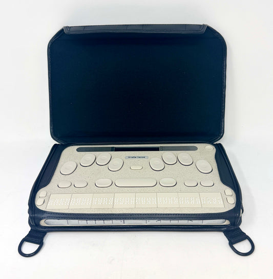 Selvas BLV BrailleSense7 (32 & 20-Cell) Fitted Premium Black Leather Case with strap by Turtleback (Copy)